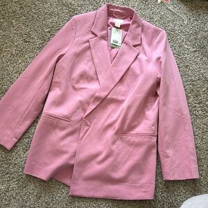 H&M pink blazer, size medium, never worn